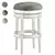 Erin Cream Swivel Barstool - Stylish and Versatile Seating 3D model small image 1