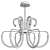 Sleek LED Chandelier - Sirius S9093 3D model small image 2