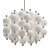 Vintage Kinkeldey Satin Glass Chandelier 3D model small image 1