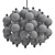 Vintage Kinkeldey Satin Glass Chandelier 3D model small image 2