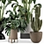 Ferm Living Bau Pot Large Set - Indoor Plants 3D model small image 2