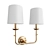 Modern Logan Wall Sconce: Elegant Illumination Solution 3D model small image 1