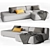 Italian LEMA Cloud: Stylish Sectional Sofa 3D model small image 1