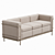 Le Corbusier LC2 3-Seater Sofa 3D model small image 2