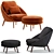 Lido by Minotti: Versatile Armchair in 6 Colors 3D model small image 3