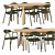 Modern Keeps 77 Table Set 3D model small image 1