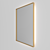 Sleek Aluminum Frame Mirror with Illumination 3D model small image 2