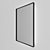 Sleek Aluminum Frame Mirror with Illumination 3D model small image 3