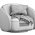 EICHHOLTZ BRICE Swivel Armchair: Luxury & Comfort 3D model small image 5