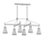 Sleek Matte Black Chandelier 3D model small image 2