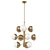 Mid Century Stilnovo Globe Chandelier 3D model small image 1