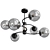 Modern ALFA Dema Pendant Light 3D model small image 1