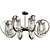 Luxury Eurosvet Lorraine Chandelier 3D model small image 1