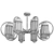 Luxury Eurosvet Lorraine Chandelier 3D model small image 2