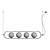 Modern Linear Chandelier: Abbacus 3D model small image 2