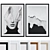  Contemporary Abstract Picture Frame Set 3D model small image 1