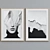  Contemporary Abstract Picture Frame Set 3D model small image 5