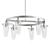 Elegant Brushed Nickel Chandelier 3D model small image 1