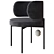 Elegant Akiko Chair 3D model small image 1