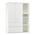 VIHALS White Wardrobe - IKEA 3D model small image 1