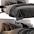 Elegant Minotti Tatlin Bed 3D model small image 3