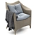 Elevated Comfort: AMARI VITA Lounge Chair 3D model small image 6