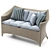 AMARI VITA 2-Seat Sofa: Sleek & Stylish 3D model small image 4