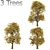 Autumn Chestnut Trio - 3 Trees 3D model small image 3
