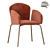 Elegant Porem Dining Chair 3D model small image 1