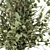 Serene Bliss: Green Branch in Blue Vase 3D model small image 2