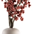 Berry Branch Bouquet - Concrete Vase 3D model small image 2