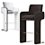 Odisseia Bar Chair: Stylish and Functional 3D model small image 7