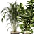 Lush Indoor Plant Trio 3D model small image 2