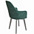 Dagny Compact Upholstered Chair 3D model small image 2