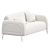 Luxury Lounge Two-Seater Sofa 3D model small image 2