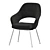 Elegant Saarinen Arm Chair 3D model small image 1