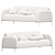 Mega Seater Sofa: Contemporary Comfort 3D model small image 5