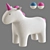 Magical Unicorn Pouf 3D model small image 4