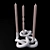 Elegant ASHA TAPER HOLDERS 3D model small image 1