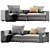 Modern Flexform Harper Sofa 3D model small image 4