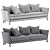 Elegant BRETAGNE Sofa: High-Quality & Versatile 3D model small image 3