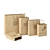 Multi-Sized Paper Bags Set 3D model small image 2