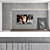 Modern TV Wall Set: 4 Configurations, Samsung 75" Crystal UHD 4K Smart TV 3D model small image 5