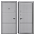 Gordon Favorit Entrance Metal Door: Secure and Stylish 3D model small image 4