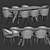 Trigono & Cardinale Dining Set 3D model small image 4