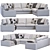 Modern Comfort: Ikea Kivik Sofa 3D model small image 1