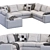 Modern Comfort: Ikea Kivik Sofa 3D model small image 3