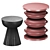 African-Inspired Set of Tables 3D model small image 1
