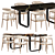 Nordic Accent Dining Table 3D model small image 2