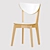 Stylish Nordic Dining Set: LERHAMN Table & NORDMYRA Chair 3D model small image 2